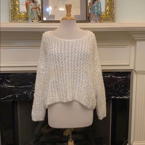Jessica Simpson Sweaters - Jessica Simpson White open weave sweater